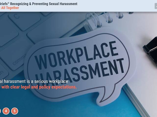 TrainingBriefs® Recognizing & Preventing Sexual Harassment